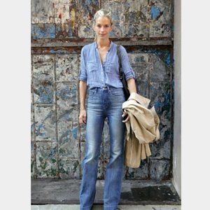 Rag & Bone Justine High Rise Wide Leg Jean